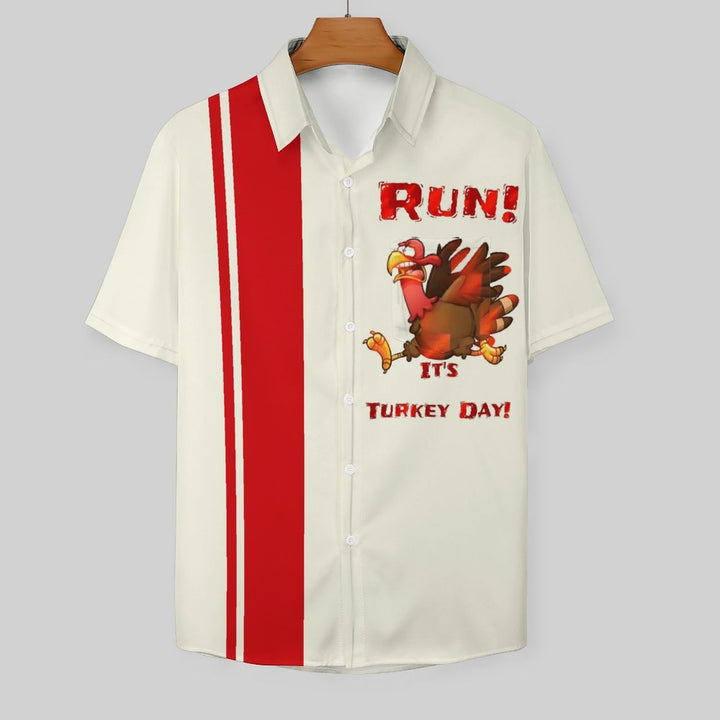 Run Turkey Chest Pocket Short Sleeve Shirt 2310000390