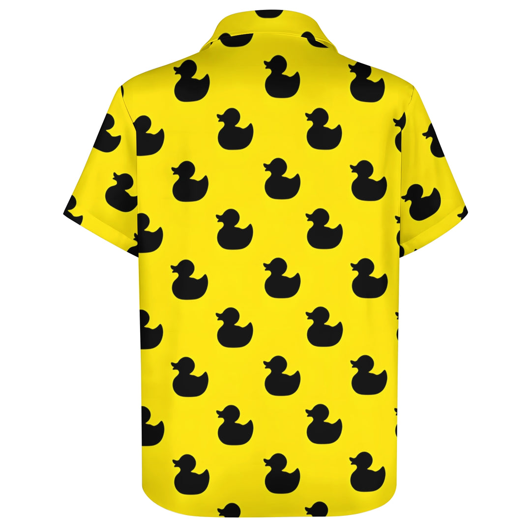 Men's Little Black Duck Casual Short Sleeve Shirt 2403000382