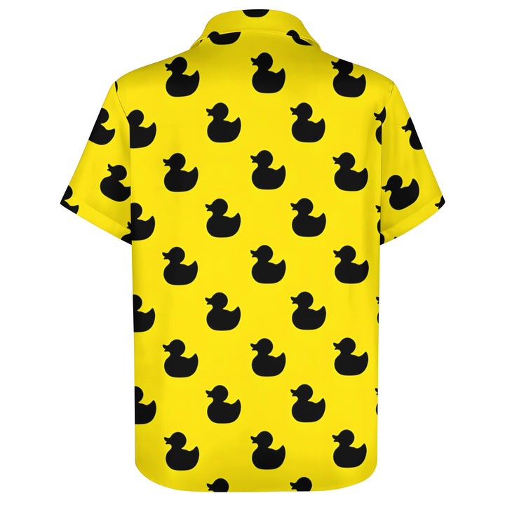 Men's Little Black Duck Casual Short Sleeve Shirt 2403000382