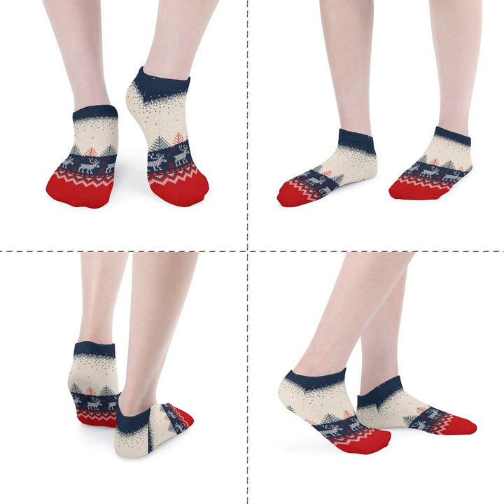 Men's Casual Christmas Printed Breathable Socks 2311000499