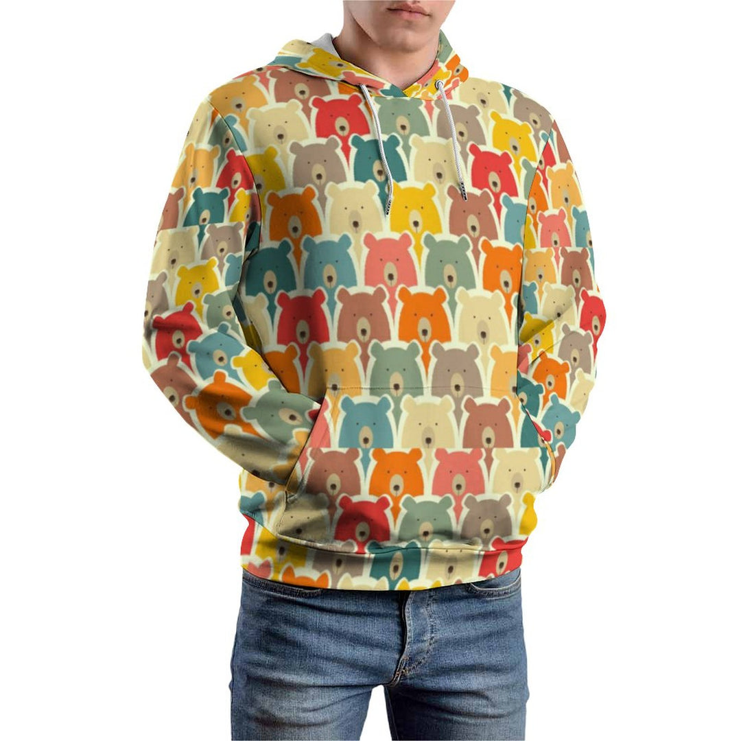 Unisex Hooded Print Sweatshirt 2310000606