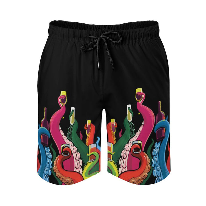 Men's Octopus Tentacles Cheers Sports Fashion Beach Shorts 2312000015
