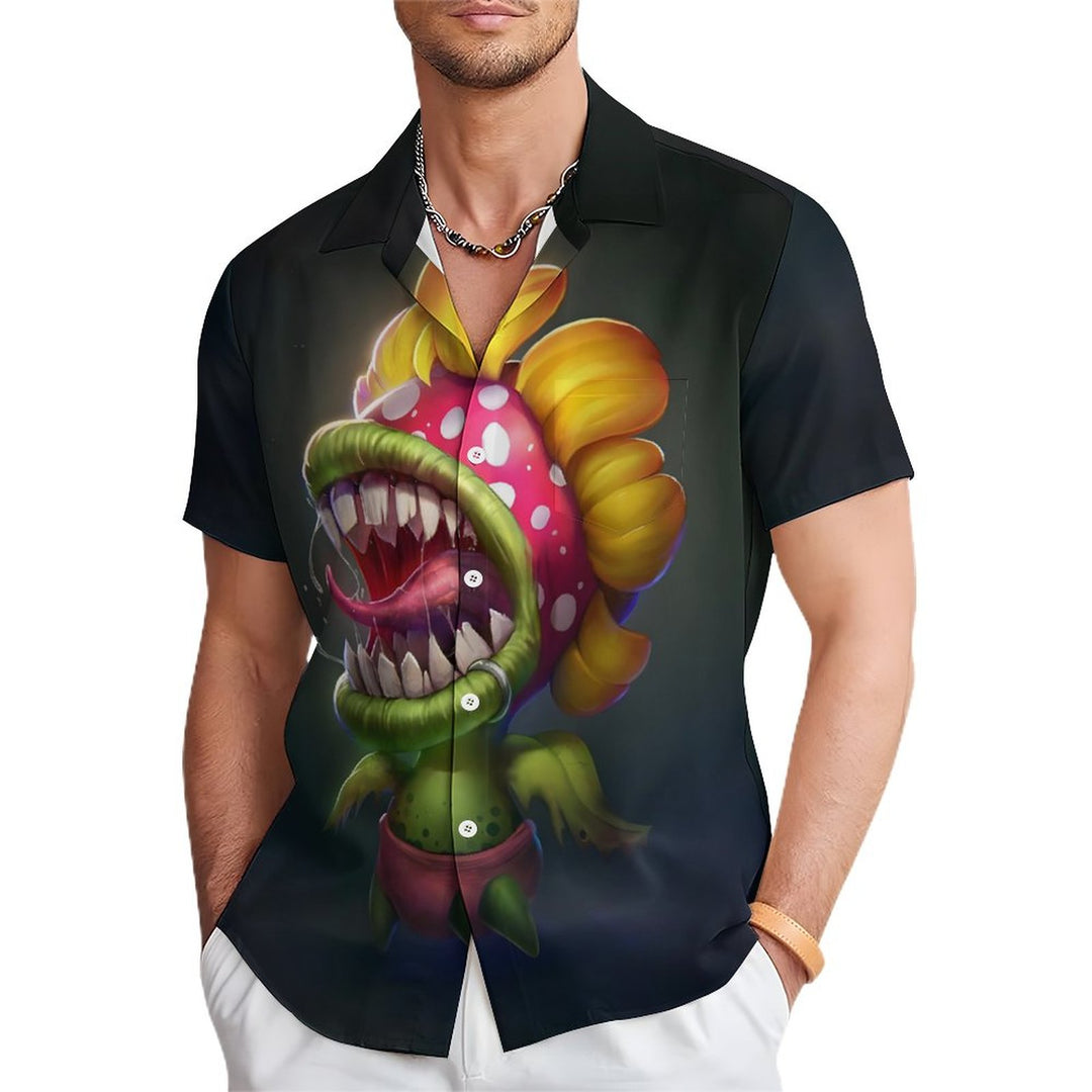 Piranha Sunflower Casual Short Sleeve Shirt 2312000490