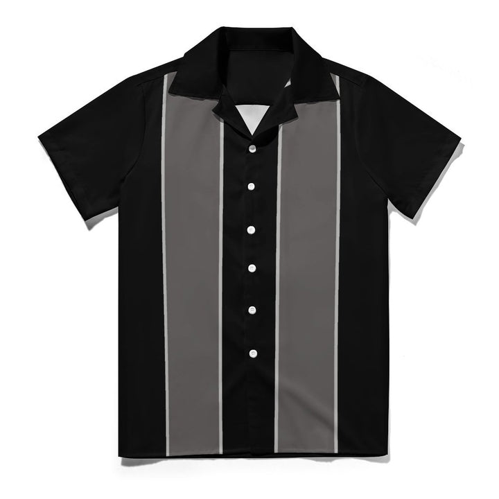 Men's Contrasting Color Simple Short Sleeve Shirt 2304104802