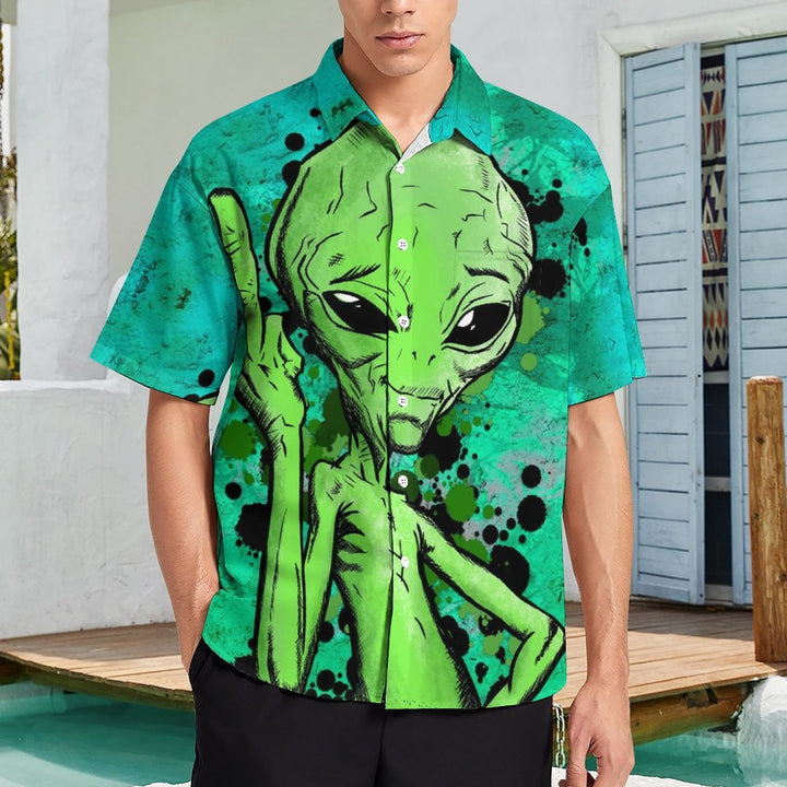 Alien Casual Chest Pocket Short Sleeve Shirt 2309000151