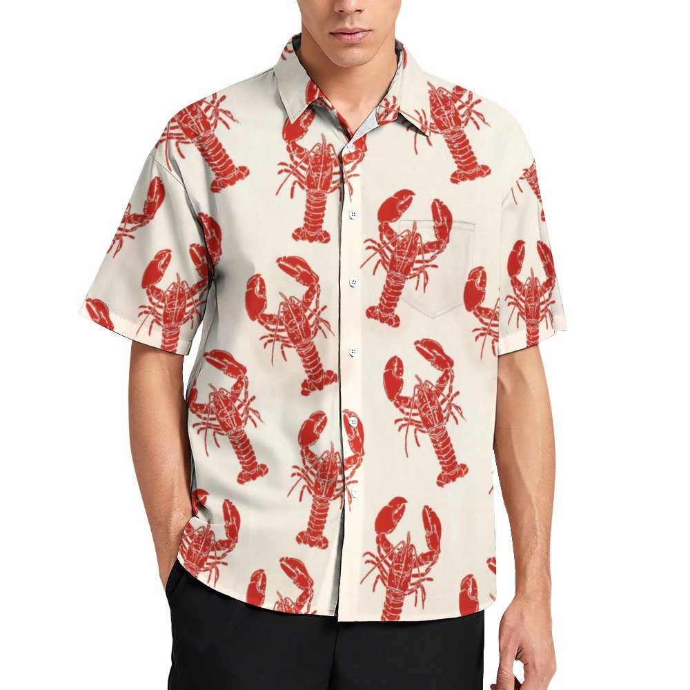 Lobster Casual Chest Pocket Short Sleeved Shirt 2310000230