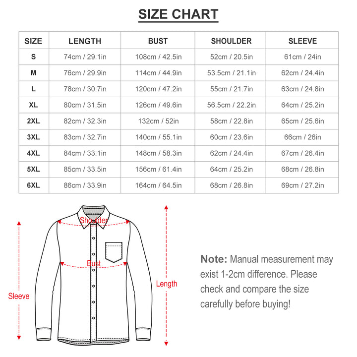 Plus Size Men's Casual Print Long Sleeve Shirt 2308100811