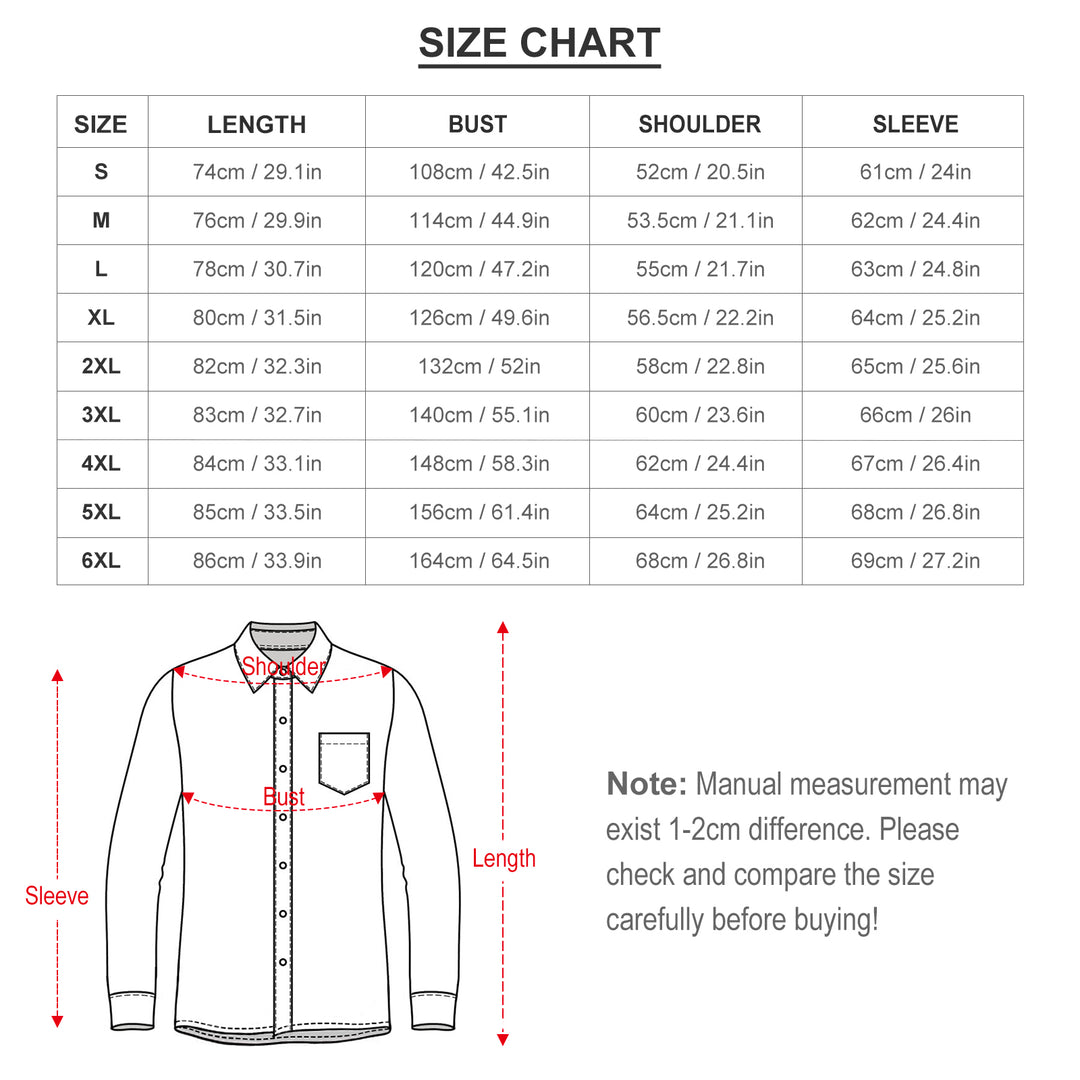 Plus Size Men's Casual Print Long Sleeve Shirt 2308100823
