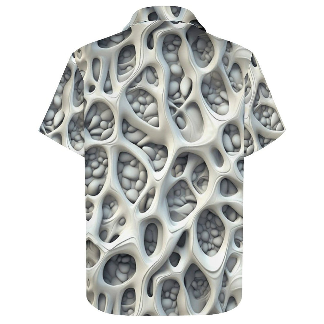 3D Relaxed Print Chest Pocket Short Sleeve Shirt 2309000205
