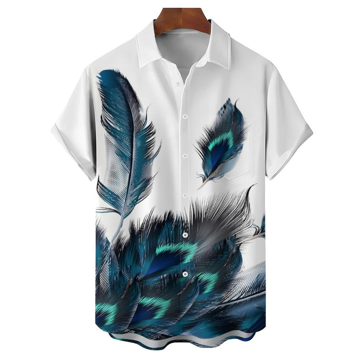 Men's Hawaiian Casual Short Sleeve Shirt 2312000337