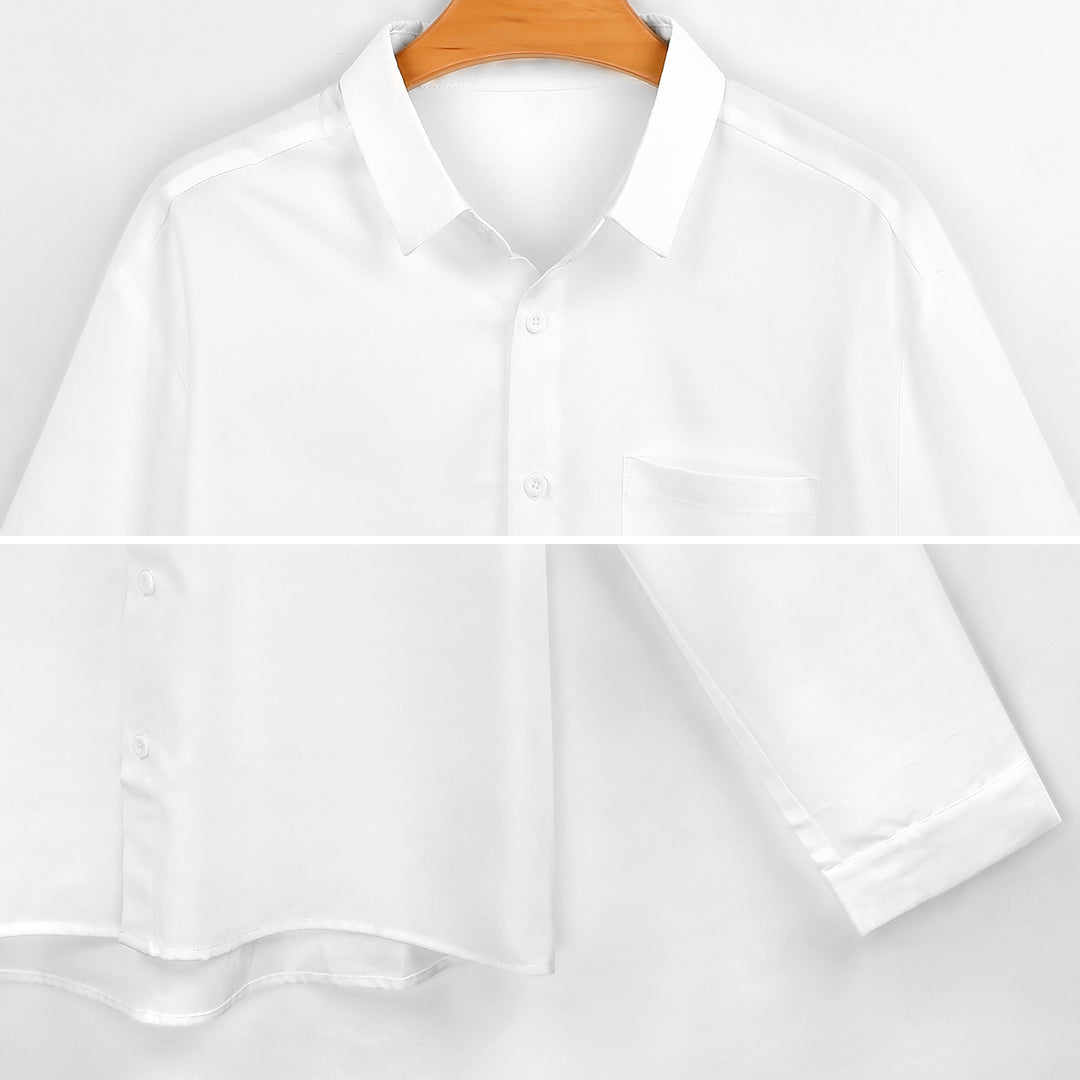 Plus Size Men's Casual Print Long Sleeve Shirt 2308100813