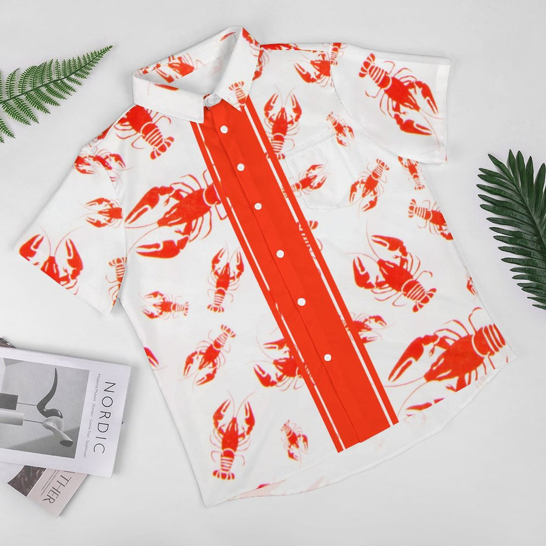 Lobster Casual Chest Pocket Short Sleeved Shirt 2310000243