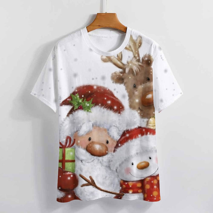 Women's Christmas Casual Short Sleeve T-Shirt 2310000635
